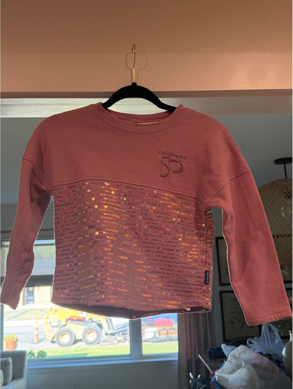 Disney Girls Purple Sequin Pullover